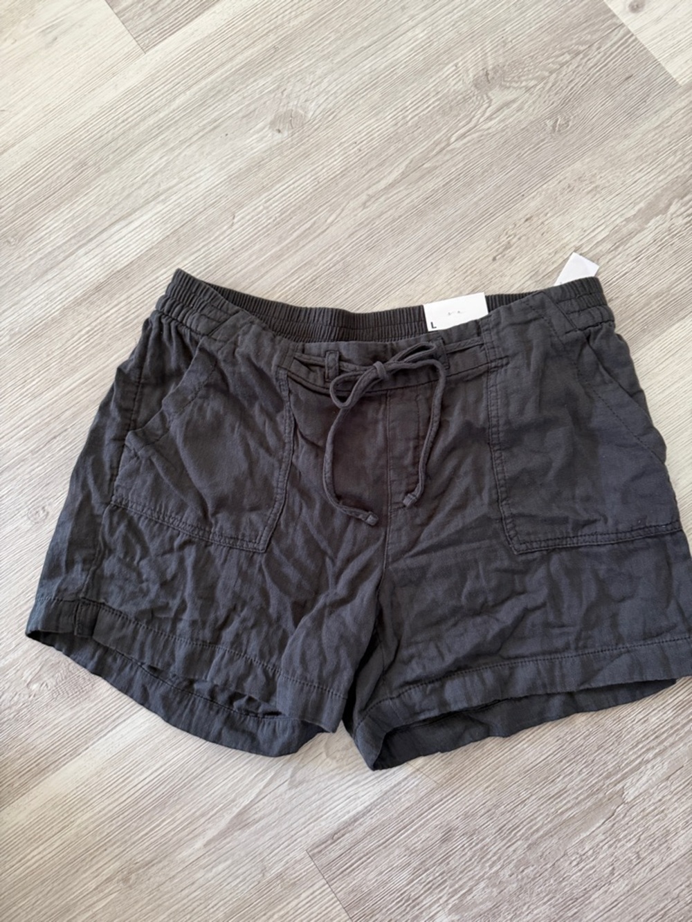 Old Navy Black Gauze Drawstring Shorts